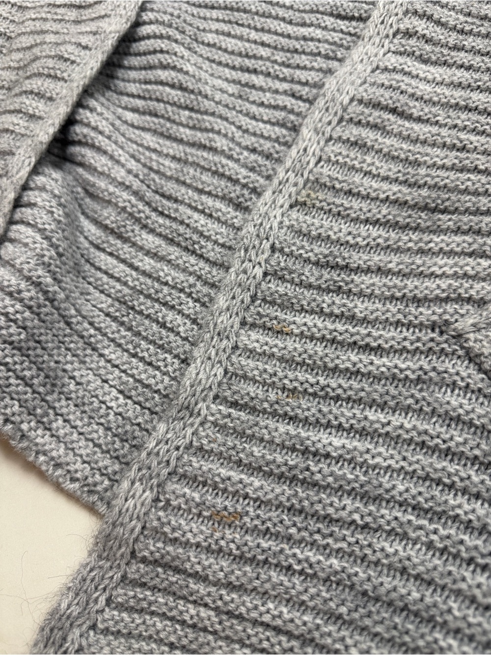 COCOGIO Italian Open Front Cardigan Sweater Silver Grey One Size Fits All 0665 - Picture 9 of 11